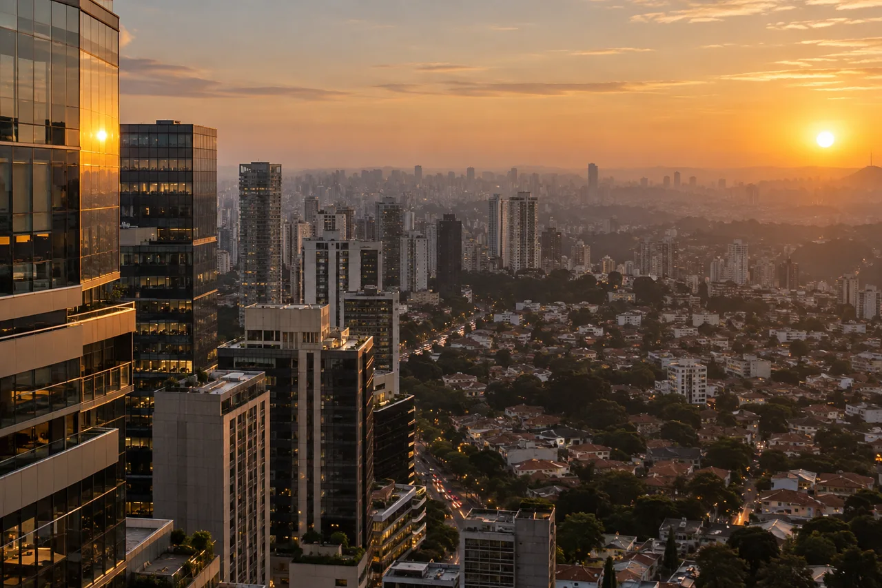 Paisagem urbana da região metropolitana de São Paulo